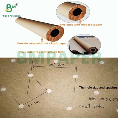 60 gramos 70 gramos de papel perforado Kraft 66 "x 300 yardas para extender y cortar
