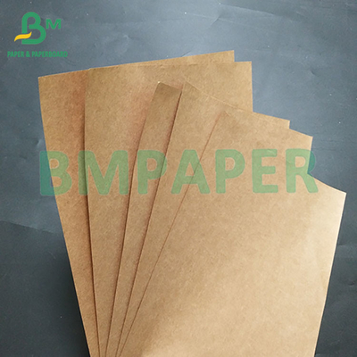 Papel de recubrimiento de calidad alimentaria de 120 gramos de color marrón Kraft para hacer bolsas de mano bolsas de embalaje de alimentos