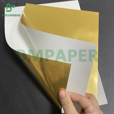 70 gramos de papel metálico para etiquetas de botellas de cerveza Plata superior Blanco posterior 765 mm