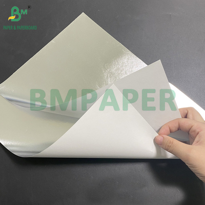 70 gramos de papel metálico para etiquetas de botellas de cerveza Plata superior Blanco posterior 765 mm