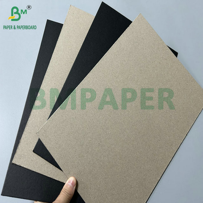 2 mm 3 mm cartón negro laminado espalda gris para el paquete rígido caja 950 x 1300 mm