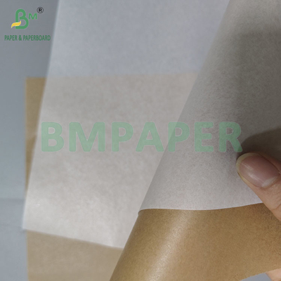 Papel de horneado para freidoras de aire marrón de grado alimenticio de 40 gramos Papel kraft absorbente de aceite