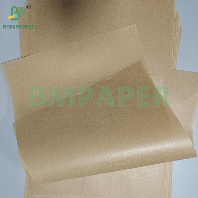 Papel de horneado para freidoras de aire marrón de grado alimenticio de 40 gramos Papel kraft absorbente de aceite