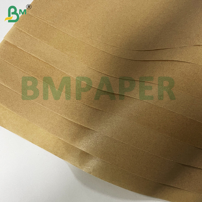 50 g 60 g Papel Kraft MG de alto brillo blanco/marrón seguro para alimentos para envases de regalos y alimentos