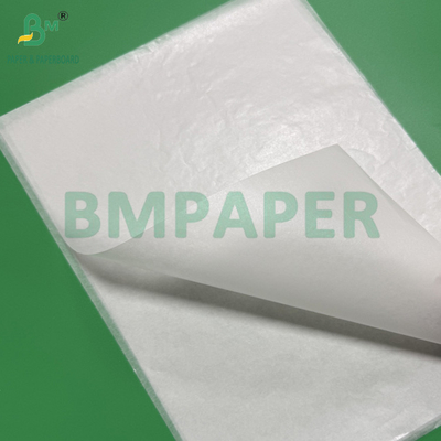 Papel recubierto de silicona blanco de doble cara 40 gm 60-150 cm Rollo de papel impermeable a la grasa