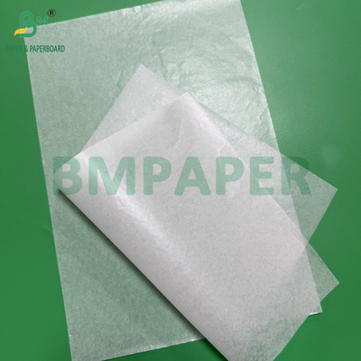 Papel recubierto de silicona blanco de doble cara 40 gm 60-150 cm Rollo de papel impermeable a la grasa