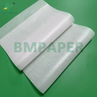 Papel recubierto de silicona blanco de doble cara 40 gm 60-150 cm Rollo de papel impermeable a la grasa
