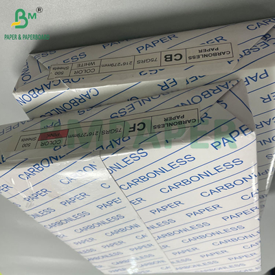 NCR 56G 60G 76G Imagen negra Papel de copia sin carbono en rollos en hojas en ream