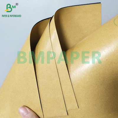 56 gramos de papel de manga de un lado marrón y de otro lado negro bolso de papel exterior
