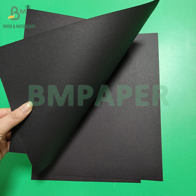 110gm 180gm Carpeta negra recubierta de doble lado para hacer papel plegable artesanal