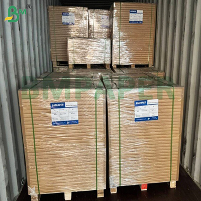 60 gramos de cartón de regalo Kraft de rayas marrones con acabado brillante de un lado Durabilidad superior Alta resistencia