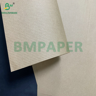 50 gm 60 gm Papel Kraft a rayas de pulpa de madera para el embalaje