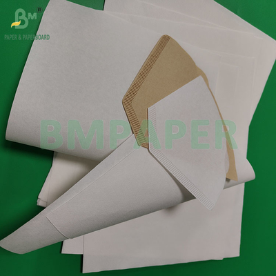 Papel de filtro de café de grado alimenticio de pulpa de madera blanqueada y no blanqueada de 50 gramos 328 mm