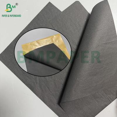 30 g de papel negro monobrillante encerado rollo de 370 mm 375 mm 380 mm Premium interior de forro para bolsas de mango