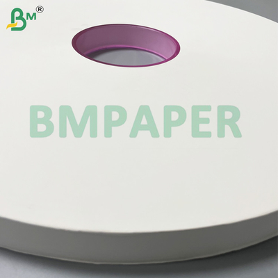 Papel de embalaje de paja blanca de 28 gramos 38 mm / 44 mm para pajitas de restaurante envueltas individualmente