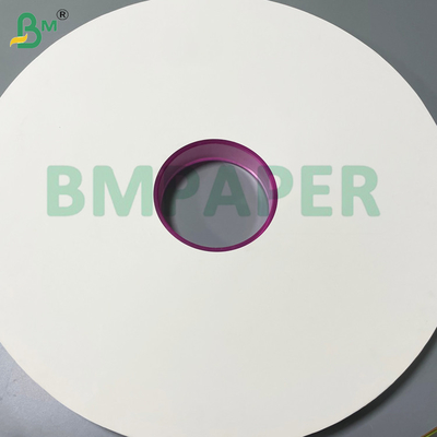 Papel de embalaje de paja blanca de 28 gramos 38 mm / 44 mm para pajitas de restaurante envueltas individualmente