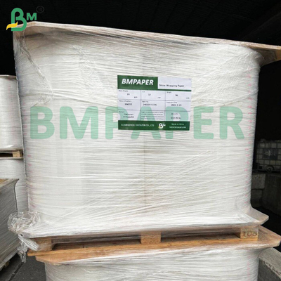 FDA 24gm 28gm Papel de envoltura para palillos de dientes 26.5mm 27mm x 5000m Sin sabor y sellable por calor