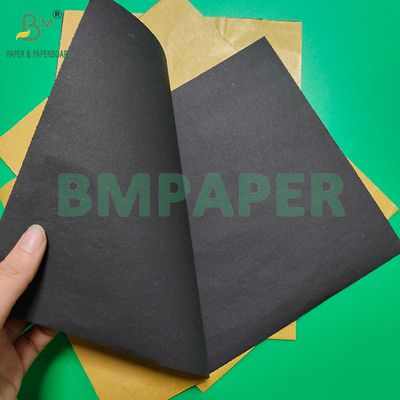 Papel de bolsa de protección de mango negro de 56 gramos a prueba de agua de un lado marrón y del otro lado