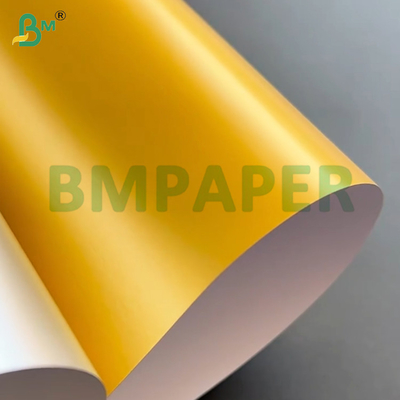 Papel de cartón de oro metálico 250 gramos 92 libras Superficie de acabado de espejo