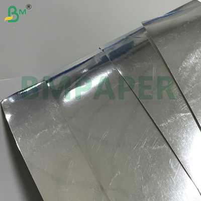 68g 70g Alta rigidez y plegabilidad Placa metalizada de plata para envases cosméticos envases de lujo