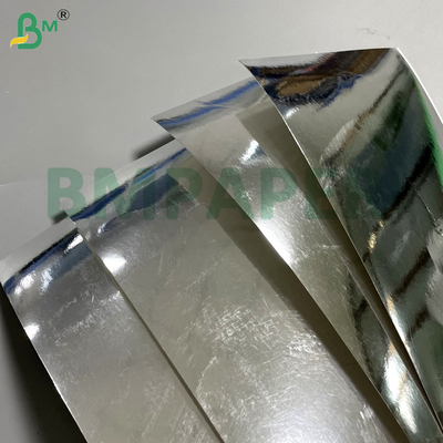 68g 70g Alta rigidez y plegabilidad Placa metalizada de plata para envases cosméticos envases de lujo