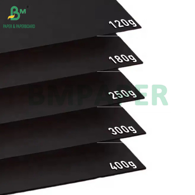 400gm 450gm Hojas de cartón negro para caja de perfumes 89 x 119cm Bien plegable