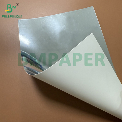 275 gramos 0,36 mm PET cartón plateado brillante para caja cosmética 66 x 90 cm