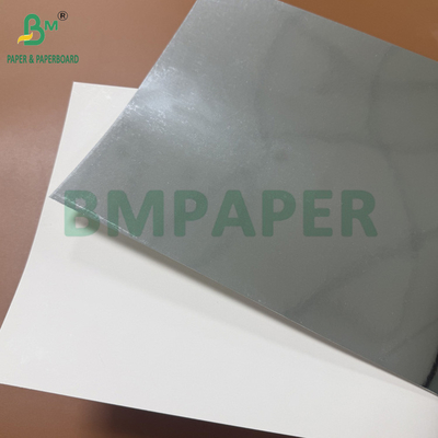 275 gramos 0,36 mm PET cartón plateado brillante para caja cosmética 66 x 90 cm