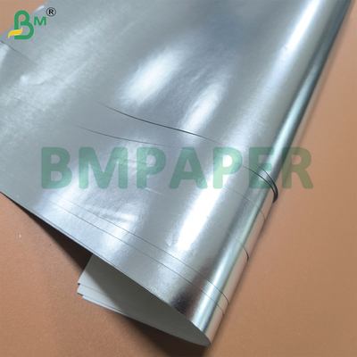 Papel Kraft de plata metalizado de un solo lado de 70 gm 85 gm reciclado