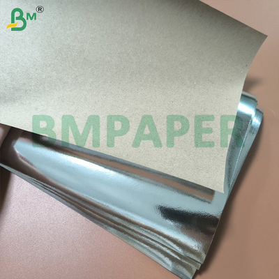 Papel Kraft de plata metalizado de un solo lado de 70 gm 85 gm reciclado