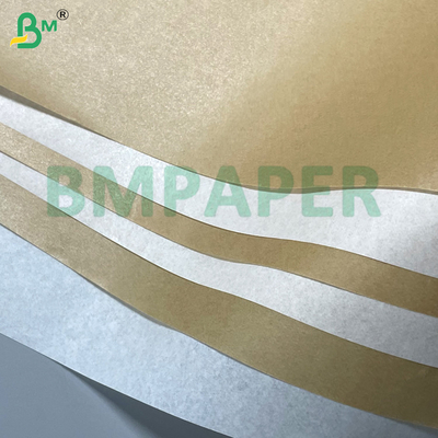 30gm 40gm 45gm Papel de horneado de silicona calor - resistente marrón blanco para freidoras de aire horno