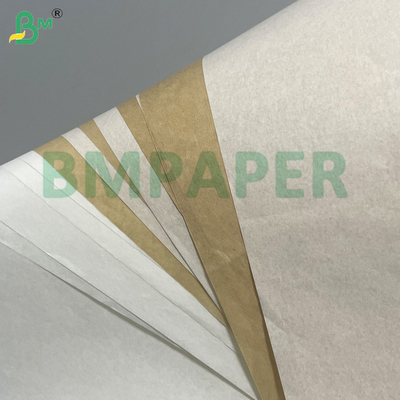 30g 35g Papel resistente a la grasa de seguridad alimentaria biodegradable de color marrón blanco para envases de alimentos fritos Envases de hamburguesas