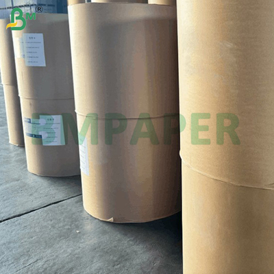 Papel de recubrimiento térmico libre de BPA de 55 gramos Jumbo Roll Natural / Alto Blanco 790mm 860mm