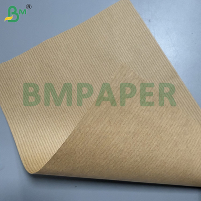 Papel Kraft marrón estriado de 60 g, satinado a una cara, para bolsas