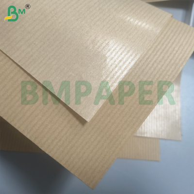 Papel Kraft a rayas Texturas de 40 gsm de un lado Máquina glaseada brillante para envolver