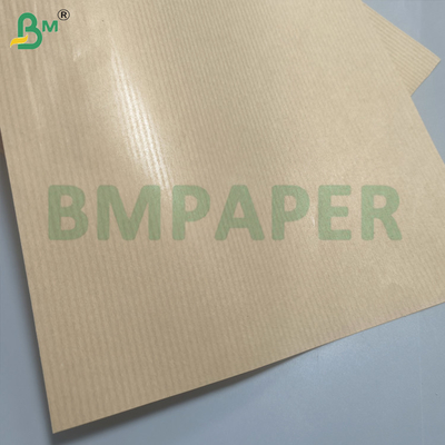 Papel Kraft a rayas Texturas de 40 gsm de un lado Máquina glaseada brillante para envolver
