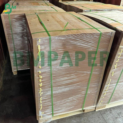 Papel Kraft a rayas Texturas de 40 gsm de un lado Máquina glaseada brillante para envolver