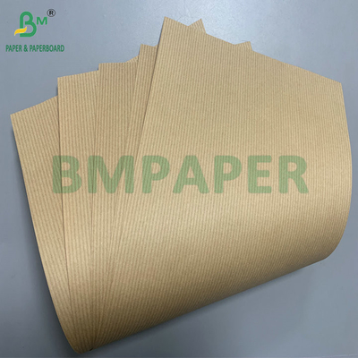 Papel Kraft de madera a rayas de 60 gm 70 gm de color marrón rojo para papel de cartón