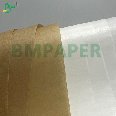 40g 45g 50g Blanco y marrón resistente al agua y la humedad - Resistente a la humedad Papel para hornear Doble - Revestimiento de silicona lateral Embalaje de alimentos Seguro de microondas