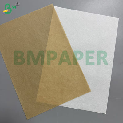 Kit de grado alimenticio 7 hojas de papel antigrasa para hornear, marrón / blanco, 30CM 60CM