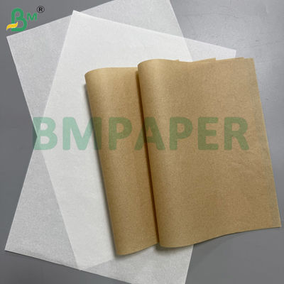 Kit de grado alimenticio 7 hojas de papel antigrasa para hornear, marrón / blanco, 30CM 60CM