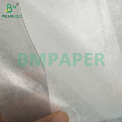 20 gramos de papel blanco impermeable a la grasa, transparente, para el tapete de pan, papel de cera, papel brillante