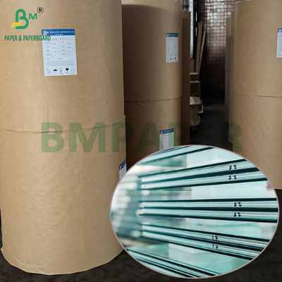 Papel Kraft marrón de 36GSM con excelente resistencia al moho para intercalado de vidrio
