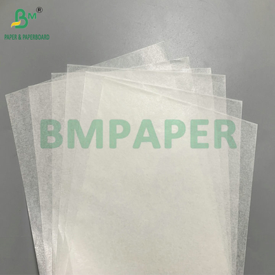 Papel de cera blanco a prueba de grasa 21 gm 23 gm seguro para alimentos para envolver