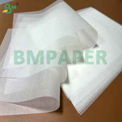 30 gm 40 gm Papel ceroso blanco de calidad alimentaria para envasar hamburguesas 30 x 40 cm