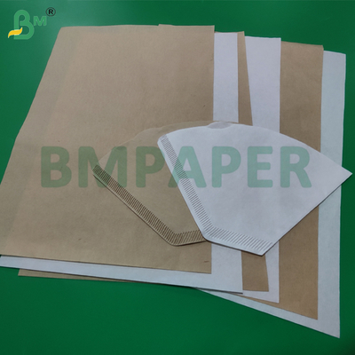 50gm 54gm Papel de filtro de café crepe marrón blanco para bolsas de té - Eco-friendly