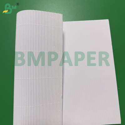 Rollos de papel microcorrugado blanco 100cmx50m, 2 capas 70gsm + 70gsm