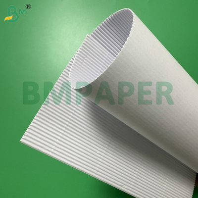 Rollos de papel microcorrugado blanco 100cmx50m, 2 capas 70gsm + 70gsm