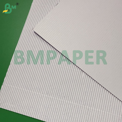 Rollos de papel microcorrugado blanco 100cmx50m, 2 capas 70gsm + 70gsm