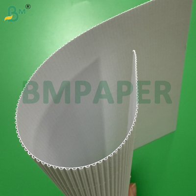Rollos de papel microcorrugado blanco 100cmx50m, 2 capas 70gsm + 70gsm